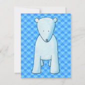 Niedlicher Eisbär. Einladung (Rückseite)