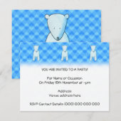 Niedlicher Eisbär. Einladung (Vorne/Hinten)