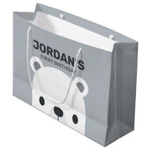 Niedlicher Eisbär Geburtstag Große Geschenktüte