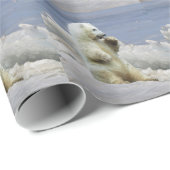 Niedlicher Eisbär Geschenkpapier (Rolleneckpunkt)