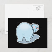 niedlicher Eisbär-Hintern Postkarte (Vorne/Hinten)