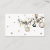 Niedlicher Eisbär im Winter wie viele Kanonen Begleitkarte (Rückseite)