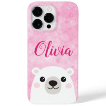 Niedlicher Eisbär individuelle Name rosa