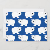 Niedlicher Eisbär Kinder 1 Geburtstag Party Einlad Einladung (Rückseite)