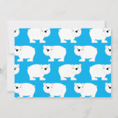 Niedlicher Eisbär Kinder 1 Geburtstag Party Einlad Einladung (Rückseite)