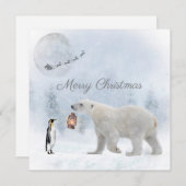 Niedlicher Eisbär Penguin Weihnachten (Vorne/Hinten)