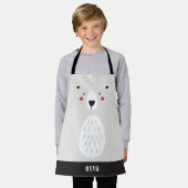 niedlicher Eisbär, personalisierte Kinder Schürze (Getragen)