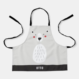 niedlicher Eisbär, personalisierte Kinder Schürze
