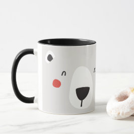 Niedlicher Eisbär, personalisierte Kinder Tasse