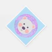 Niedlicher Eisbär Serviette (Ecke)