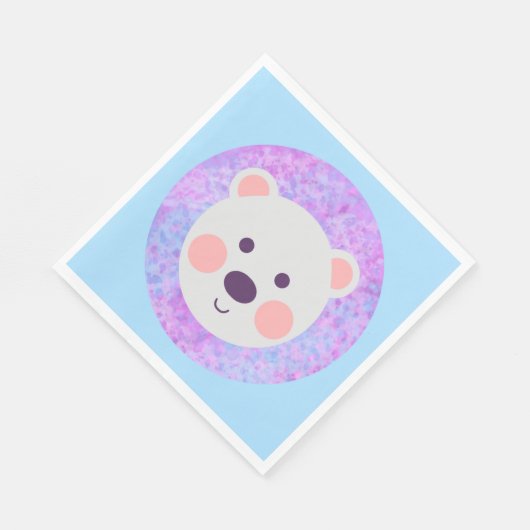 Niedlicher Eisbär Serviette (Ecke)