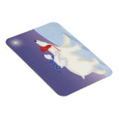 Niedlicher Eisbär und Weihnachtsmagnet Magnet (Rechte Seite)