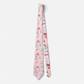 Niedlicher Eisbär Weihnachten Nahtloses Muster Krawatte (Vorderseite)