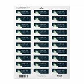 Niedlicher Eisbär Weihnachten Rücksendeadresse (Vorne)