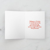 Niedlicher Eisbär Weihnachtsfest Karte (Innenseite)