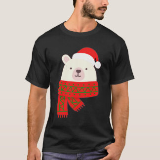 Niedlicher Eisbär Weihnachtsgebäck T-Shirt