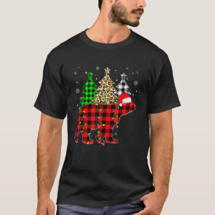 Niedlicher Eisbär Weihnachtsmannmütze Weihnachtsba T-Shirt