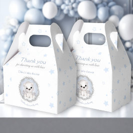 Niedlicher Eisbär Weißer Winter Boy Babydusche Geschenkschachtel