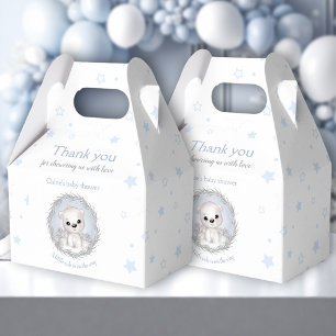 Niedlicher Eisbär Weißer Winter Boy Babydusche Geschenkschachtel