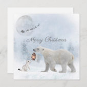 Niedlicher Eisbär Wild Weasel Weihnachten (Vorne/Hinten)