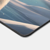 Niedlicher Eisbär Winter Cartoon Schreibtischunterlage (Ecke)