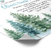 Niedlicher Eisbär Winter Geburtstag Zeitkapsel Zei Poster (Ecke)