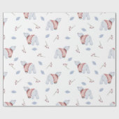 Niedlicher Eisbär Winter Sweater Fun Tierart Wrap Geschenkpapier (Flach)