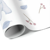 Niedlicher Eisbär Winter Sweater Fun Tierart Wrap Geschenkpapier (Rolleneckpunkt)