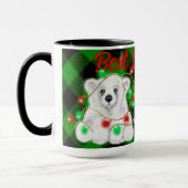 Niedlicher Eisbärenkuchen Weihnachten, Bester Vate Tasse (Links)