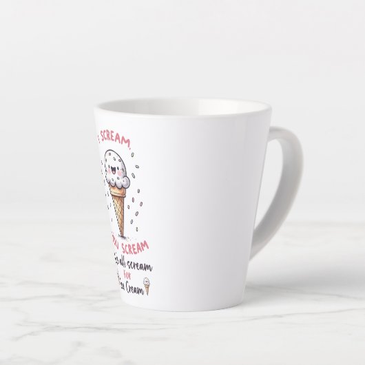 Niedlicher Eiscremepuffer Milchtasse (Rechte Ecke)