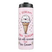 Niedlicher Eiscremepuffer Thermosbecher (Vorderseite)