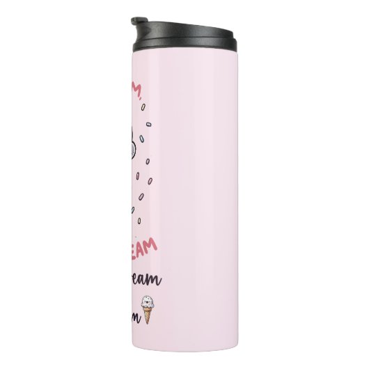 Niedlicher Eiscremepuffer Thermosbecher (Nach rechts gedreht)