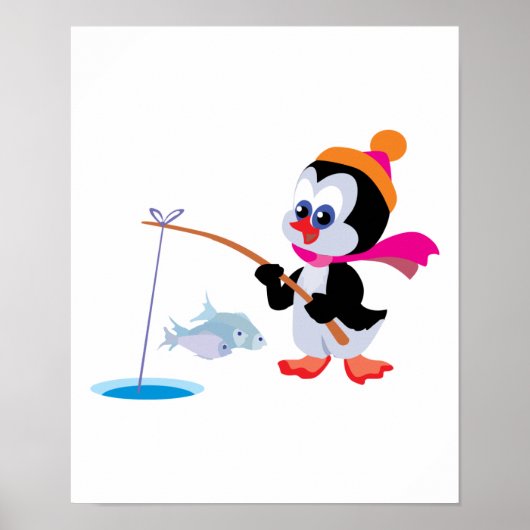 niedlicher Eisfischer Poster (Vorne)