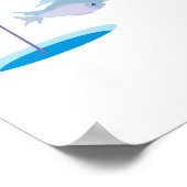 niedlicher Eisfischer Poster (Ecke)