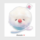 Niedlicher Eishund Aufkleber (Blatt)