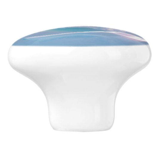 Niedlicher Eishund Keramikknauf (Seitenansicht)