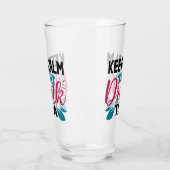 niedlicher Eistee liebt Wortkunst Glas (Links)