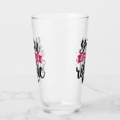 niedlicher Eistee liebt Wortkunst Glas (Links)