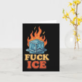 Niedlicher Eiswürfel bei der Deportation von Feuer Karte (Gelbe Blume)
