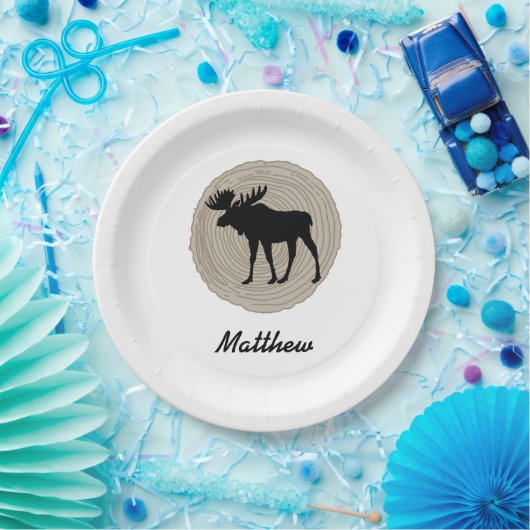 Niedlicher Elch Pappteller (Party)