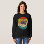 Niedlicher Elchschlafen Sweatshirt (Vorne ganz)