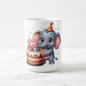 Niedlicher Elefant 12. Geburtstag Kaffeetasse (Mittel)