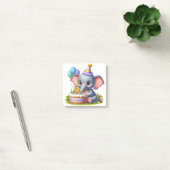 Niedlicher Elefant 6. Geburtstag Post-it Klebezettel (Büro)