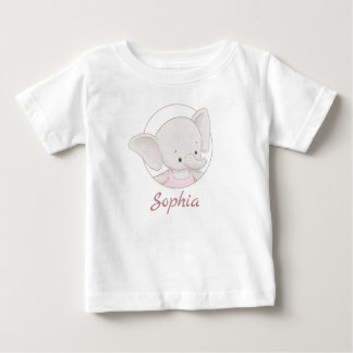 Niedlicher Elefant Adorable Funny Personalisiert Baby T-shirt