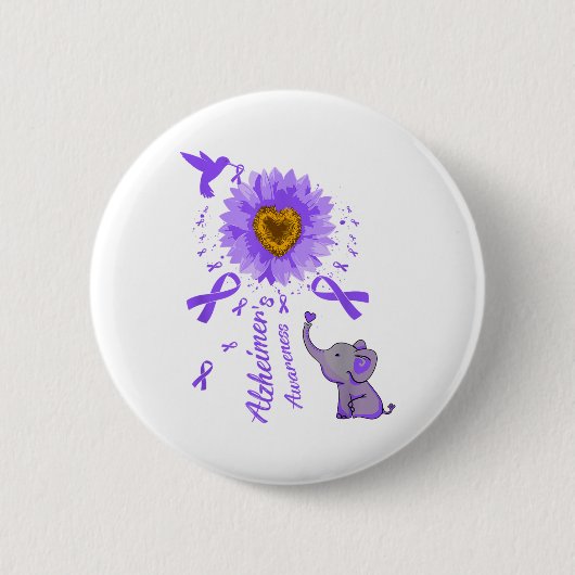 Niedlicher Elefant, an den ich dich erinnern werde Button (Vorderseite)