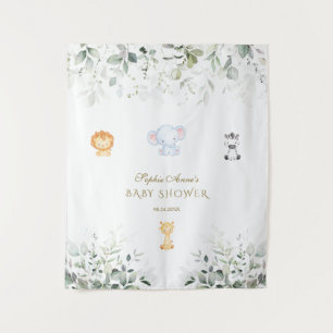Niedlicher Elefant and Friends Baby Shower Foto St Wandteppich