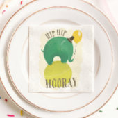 Niedlicher Elefant. Angesagter Angesagter Hooray K Serviette