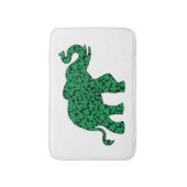 niedlicher Elefant aus Kleeblättern Badematte (Vorderseite Vertikal)