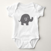 Niedlicher Elefant Baby Strampler (Vorderseite)