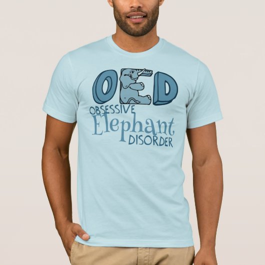 Niedlicher Elefant besessen gewesen T-Shirt (Vorderseite)